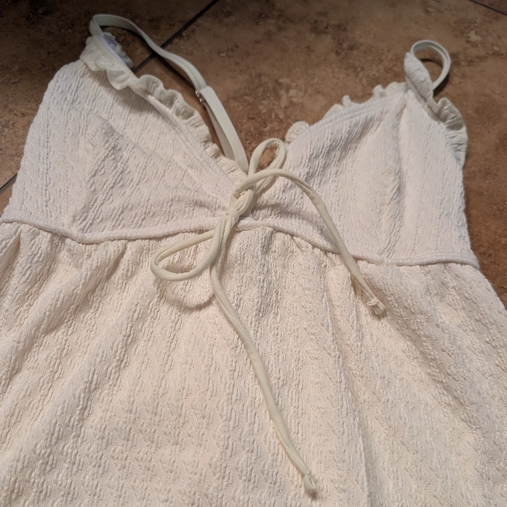 Samiol NWT White halter top bikini set XL - Picture 2 of 3